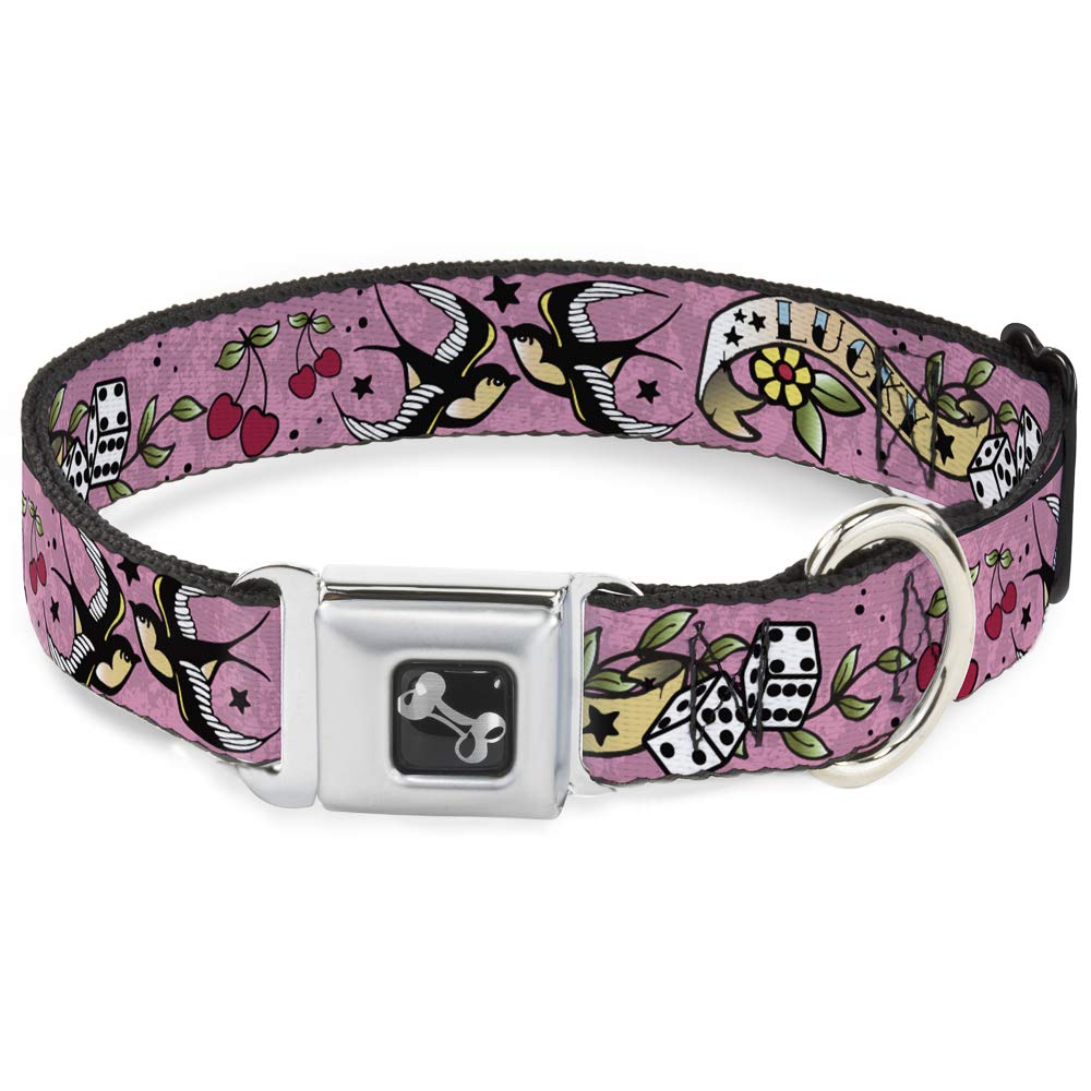 Collier de chien os Buckle Down pour éviter les fuites des chiens de taille moyenne