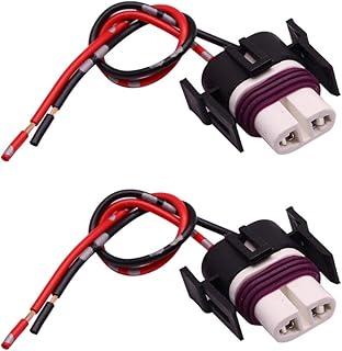 HUIQIAODS H11 880 881 Headlight Wiring Harness Connector Socket Plug for Fog Light Daytime Running Lamps 2Pcs
