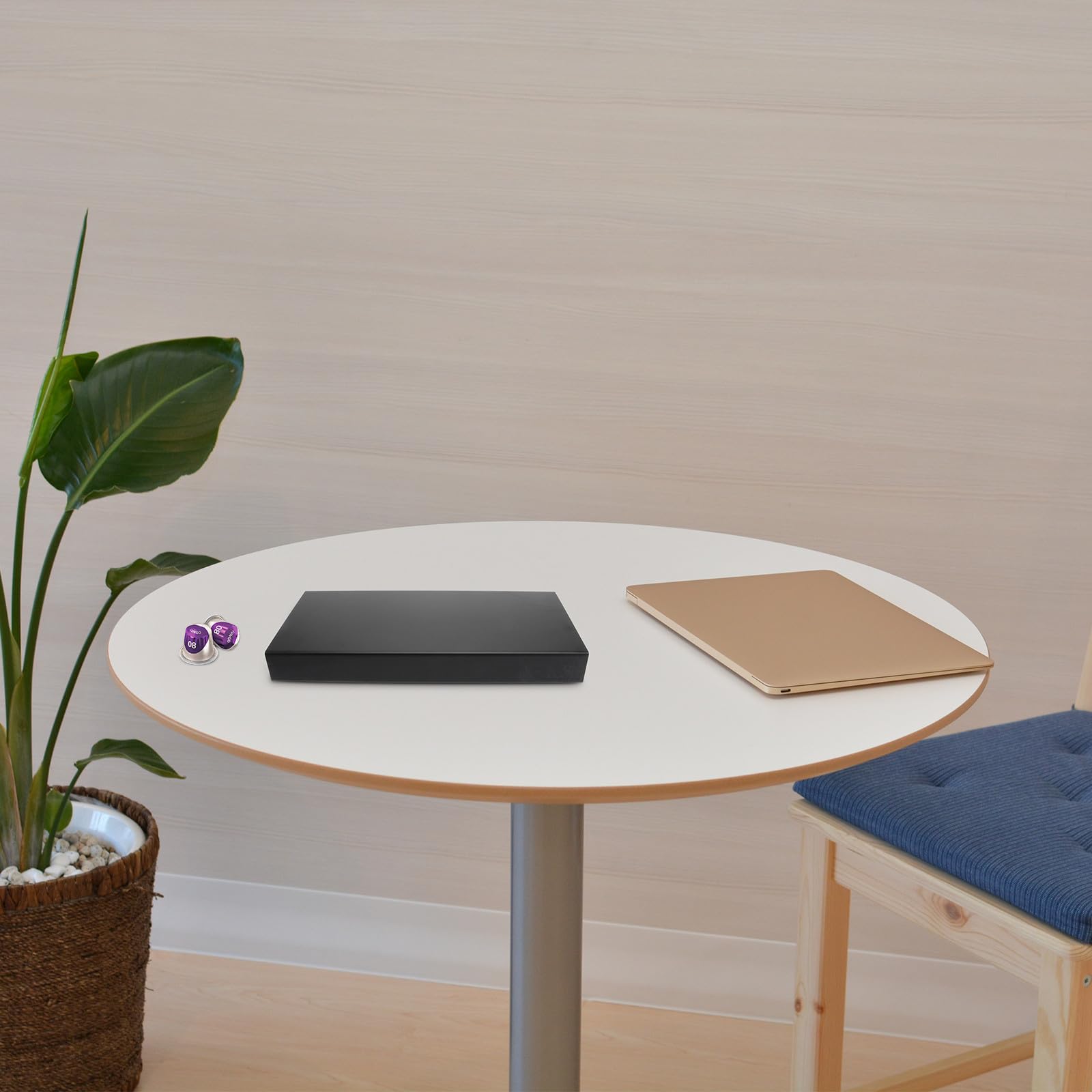 Organizador de Cápsulas de Café de Hierro Resistente Cajón para 40 Cápsulas Diseño Apilable Color Negro Adecuado para Cocina o Salón