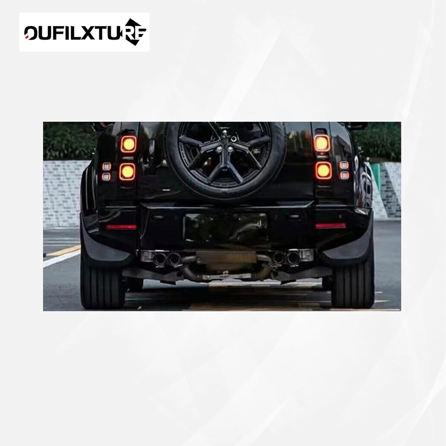 4PC Mud Flaps Mudguards Mudflaps Fenders Splash Guards Fit for Land Rover Defender 130 2023 2024 2025 2026 Matte Black ABS Accessories