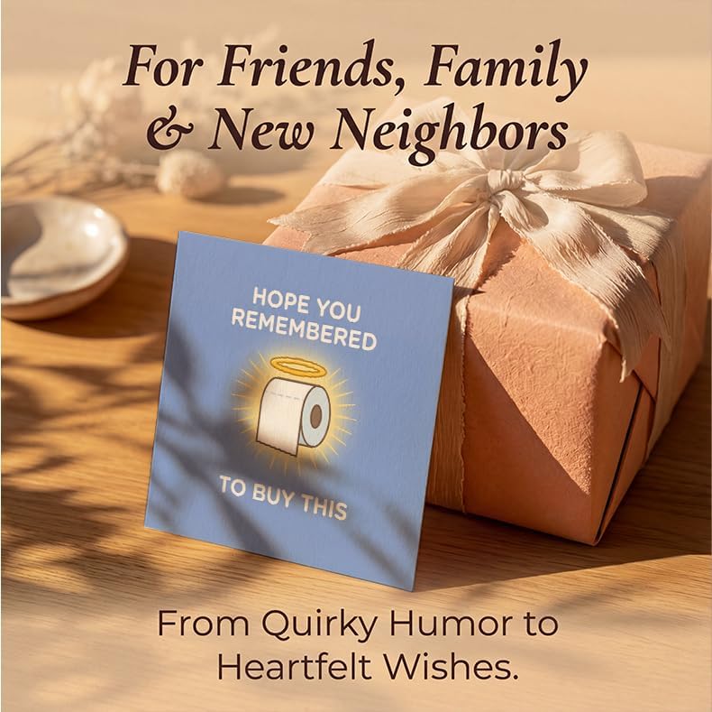 Funny New Home Card, Holy Toilet Paper Essentials image 3