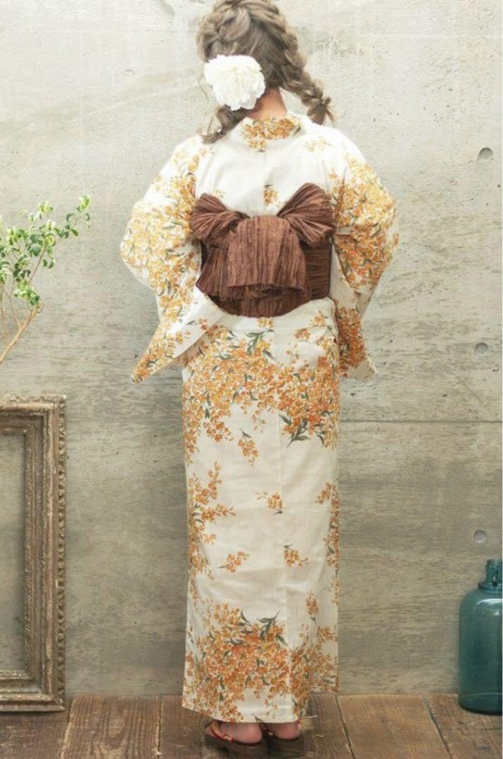 Amazon.co.jp: Dita（ディータ） 浴衣 夏のオレンジユーム 1人で着