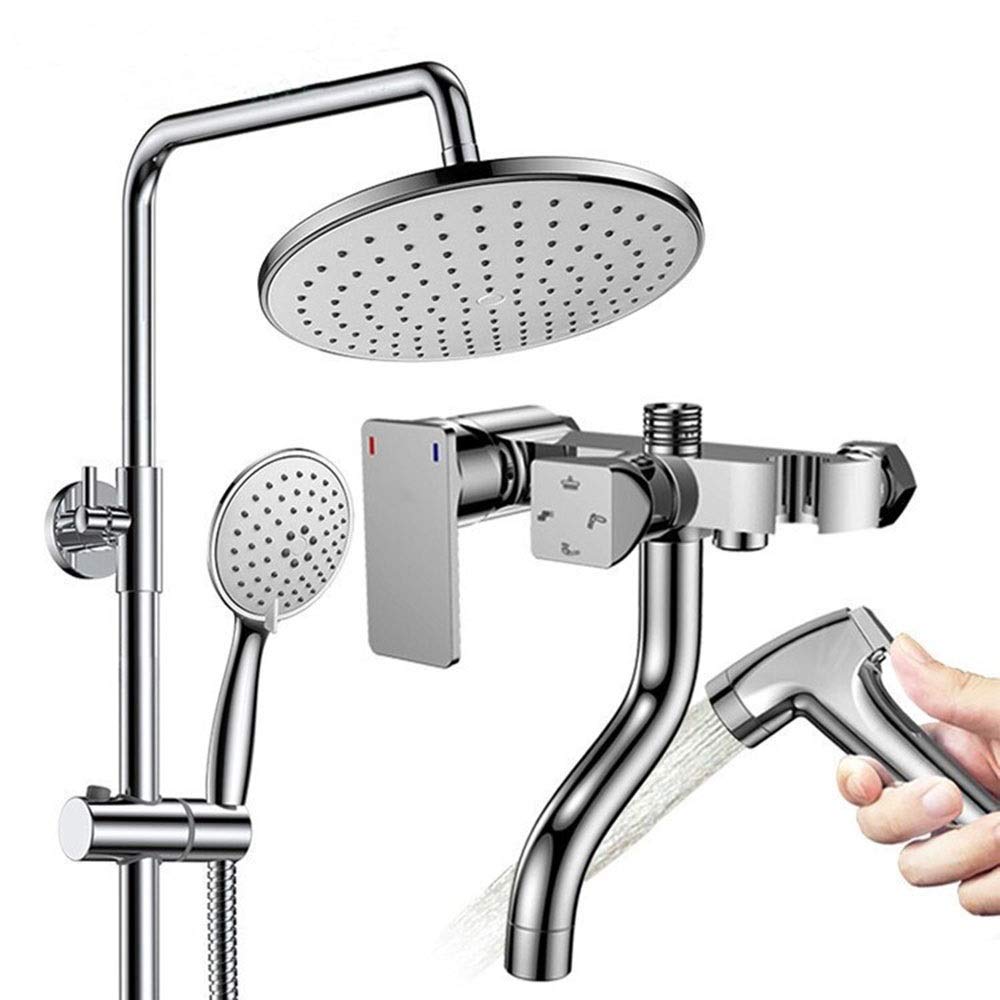 Ensemble de douche thermostatique 4 vitesses avec valve en cuivre