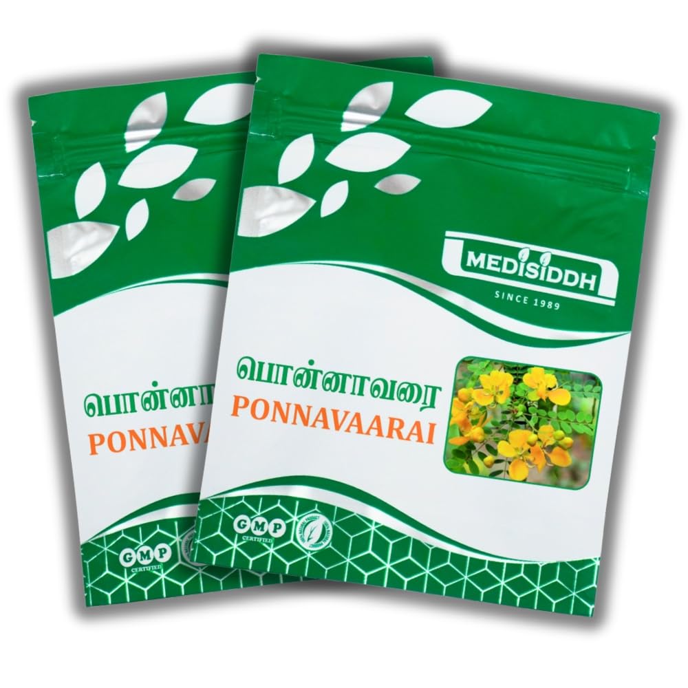 Medisiddh Ponnavarai Chooranam 50 Gms Pack of 2, Coffee senna, Kasaunda, Kasamarda, Thangedu, Mattantakara, Kolthogache, Controls Constipation,Skin fissures,Scabies, Rashes,Wasp sting.-image-2