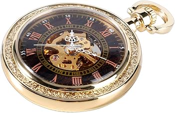 Amazon.co.jp: 紳士懐中時計高級ゴールド女性メンズ懐中時計