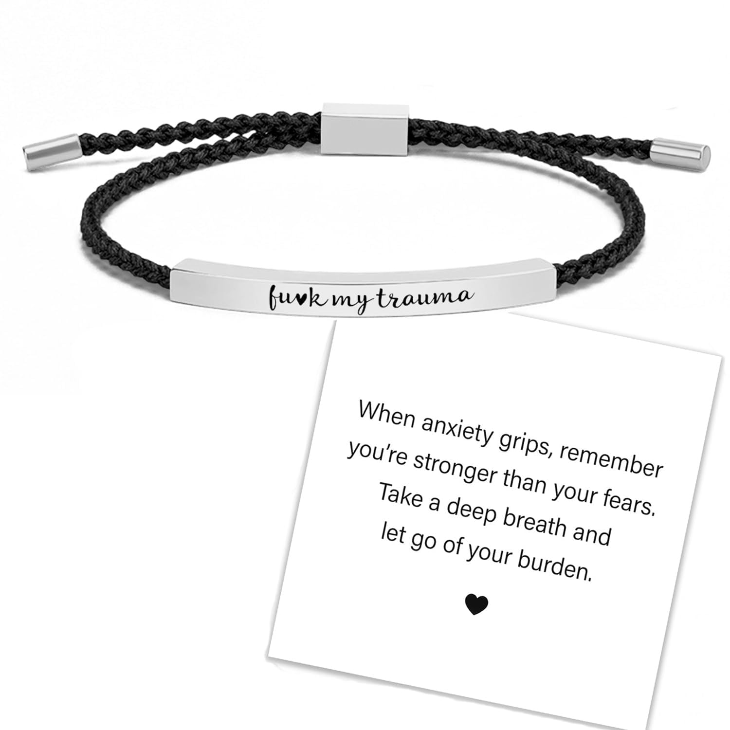LIU JUN Let Them Bracelet for Women, Adjustable Braided Stainless Steel Engraving Inspirational Let Them Bracelet Gifts Jewelry