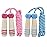 Jump Rope Kids, 7ft Adjustable Cotton Skipping Rope with Wooden Handle for Boys and Girls Fitness Outdoor Exercise (Pink+Blue)