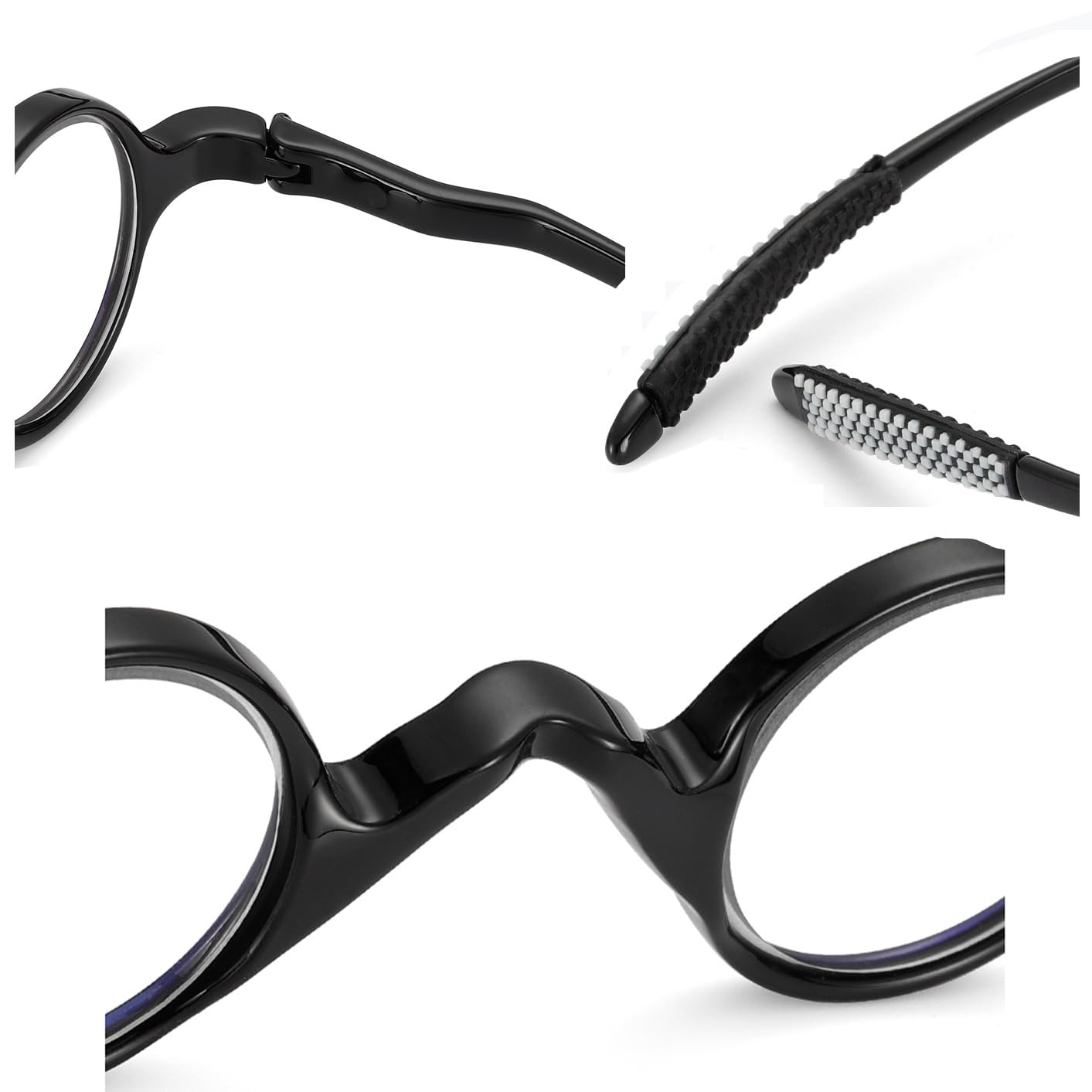 Runde Retro Lesebrille Für Herren Und Damen Vintage Vollrandbrille Mini Kleine Oval Computer Lesehilfe+1.0~3.0