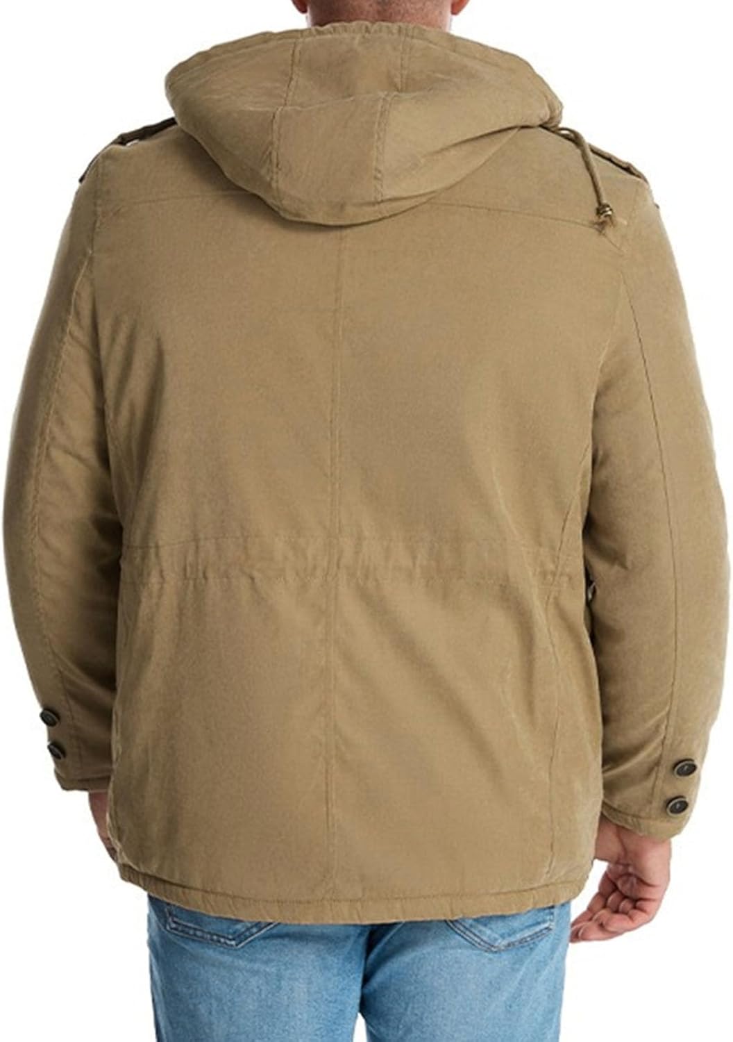 Men's Waterproof Ski Jacket with Multi-Pockets, Windproof Fleece Lined Winter Snow Coat for Snowboard & Work