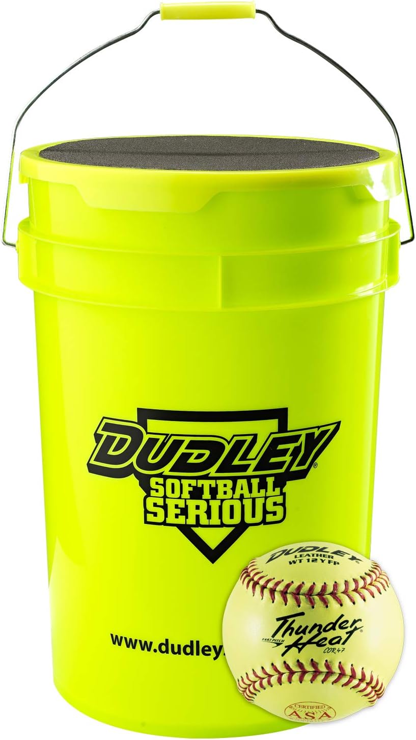 Dudley’s Softball Bucket 1 Dozen Thunder Heat Fastpitch Softballs Dudley’s Softball Bucket 1 Dozen Thunder Heat Fastpitch Softballs