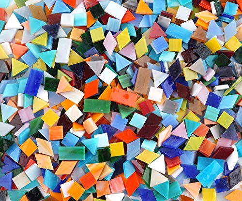 Lanyani SVE00002669 1050 Pieces Mixed Shapes Glass Mosaic Tiles thumb #6