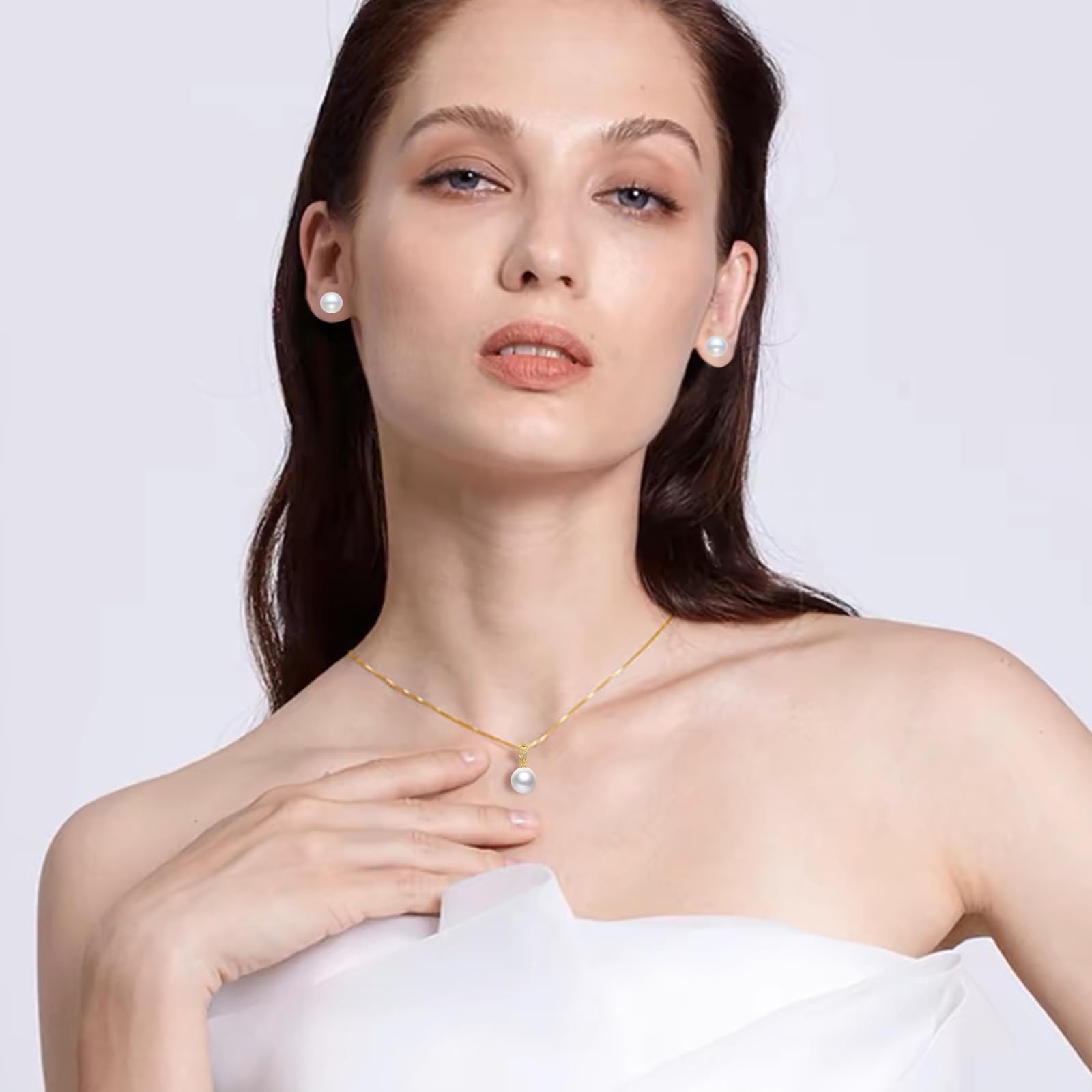 Geschenk für Ehefrau, Hochzeit, Geburtstag, Jahrestag, Schmuck, Muttertagsgeschenk für Mutter, Perlenkette, Geschenk für Frauen, Weihnachtsgeschenke, Valentinstagsgeschenke für sie, pearl