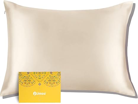 yellow silk pillowcase