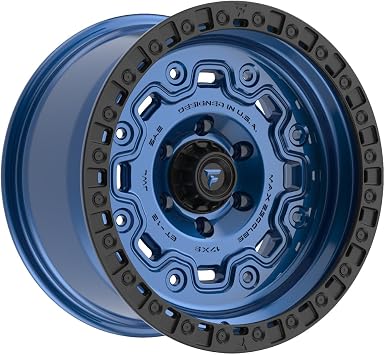 Fittipaldi Offroad FT100BLB SATIN BLUE WITH BLACK RING, 17X9 6X5.50-12 ET, FT100-17906139N12BLB