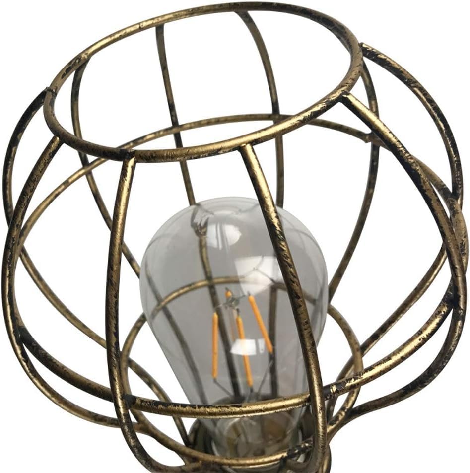 Plafonnier LED E27 en fer forgé rétro pour éclairage de chambre et bureau