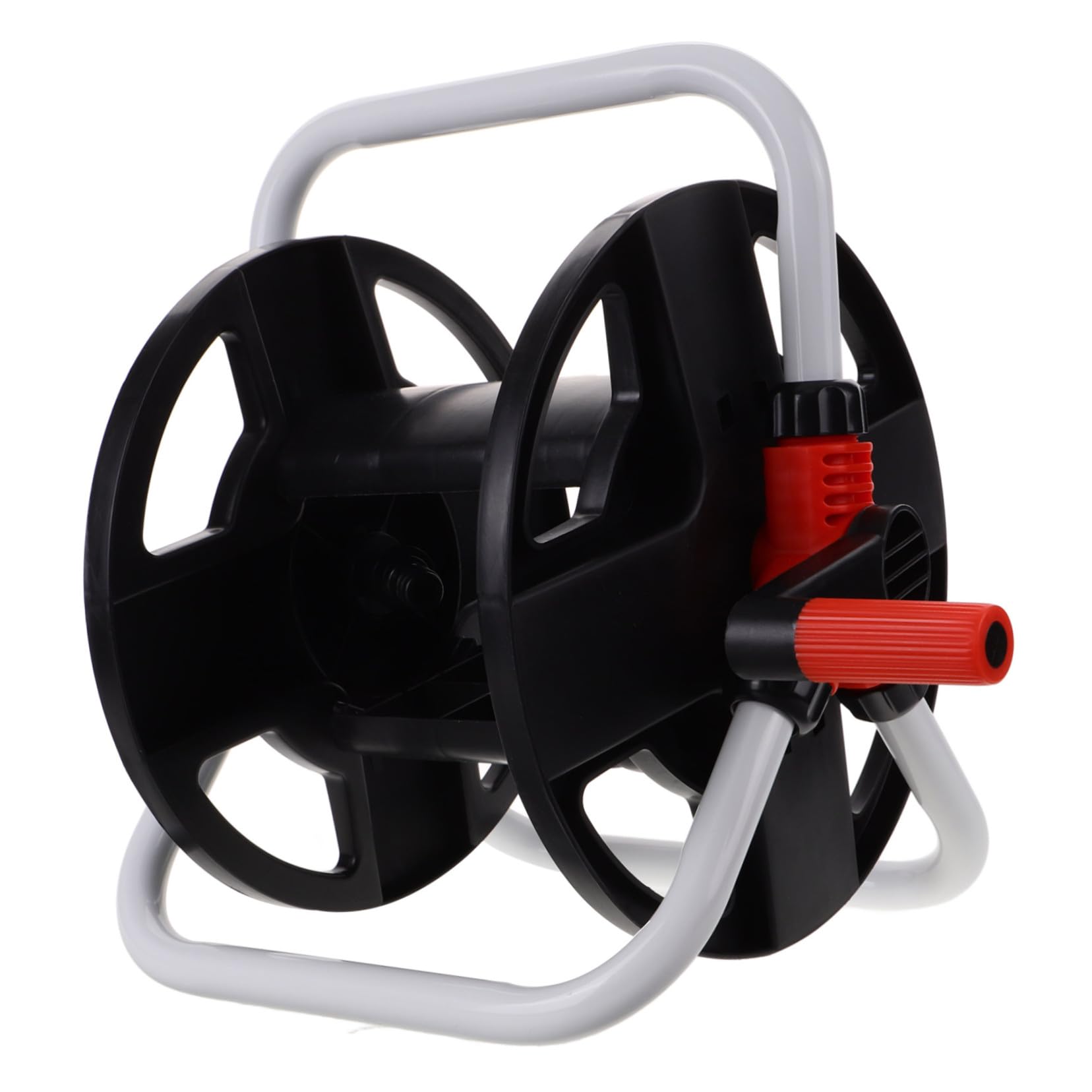 Support de tuyau d'arrosage stable et enrouleur autoportant pour rangement jardin
