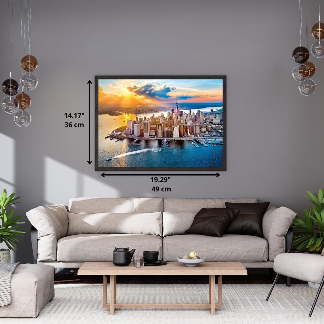 Clementoni 35543 Jigsaw Collection 500 Pieces-Poster Included, Puzzle for Adults 14-99 Years, Gift for Men/Women, City, America, New York, Made in Italy, Multicolor