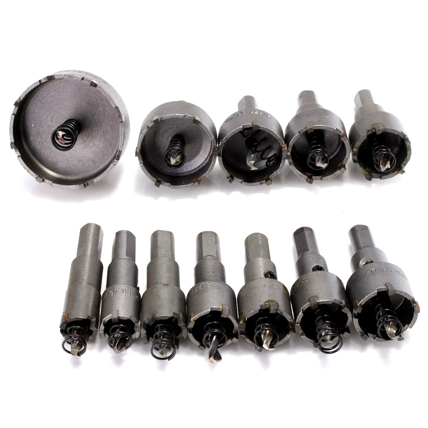 6 Piece Glass Drill bit Set 22-65mm Stainless Steel high Speed Steel Hole Opener Carbide Hole Expander (Size : 3PC/20/25/30MM)