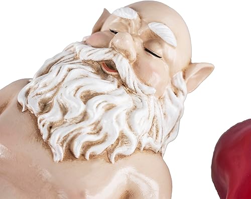 Miniatura 5 de Divertida estatua de gnomo de jardín para tomar el sol, gnomo de césped, gnomo hilarante, gnomo relajante, bonita decoración de jardín