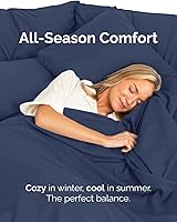 Vista 165 de Sábana encimera de bolsillo profundo, más suave que el algodón egipcio, 1 sábana encimera para colchón tamaño Queen