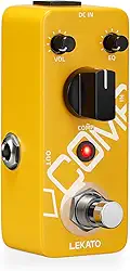 LEKATO Pedal De Compressor, Yellow Comp Mini, Compressão Portátil Com True Bypass, Equalizador E Volume Ajustáveis, Pedais Efeito Analógico Óptico Clássico Para Guitarra Elétrica Baixo