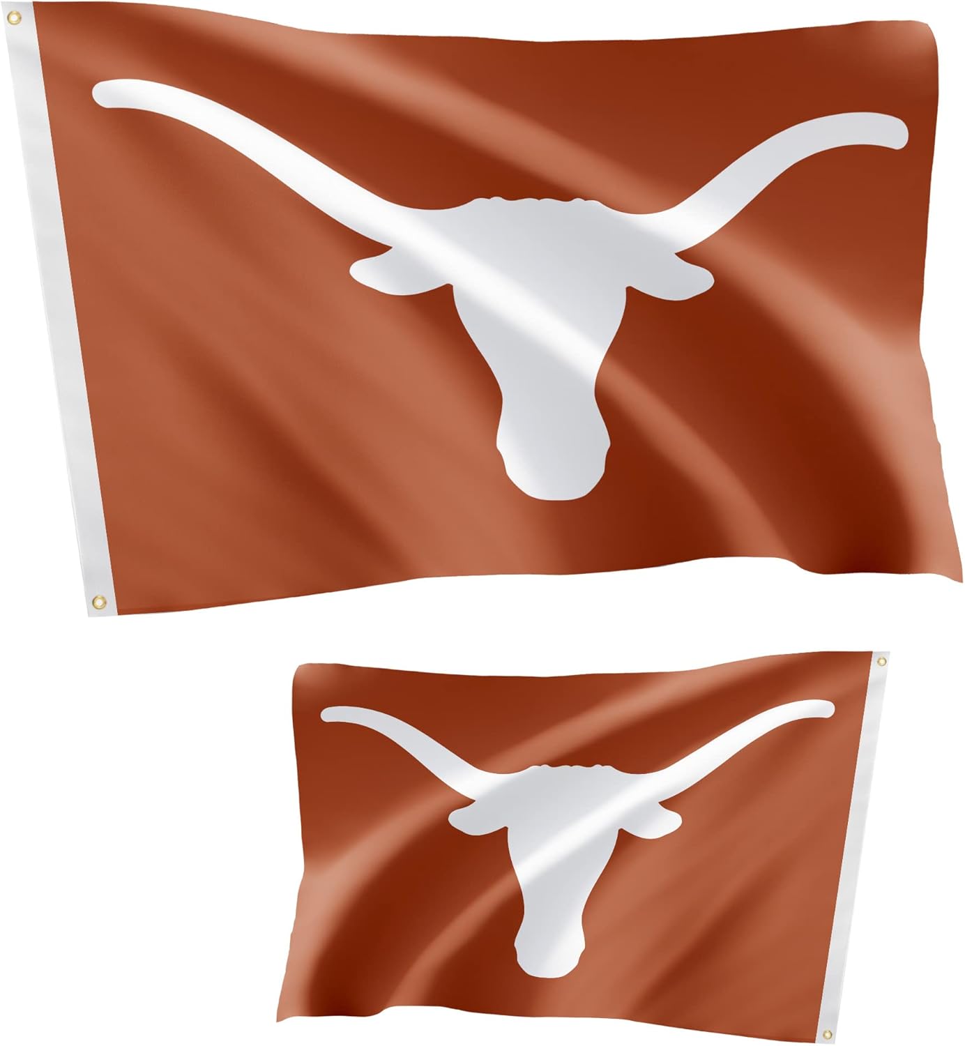 Desert Cactus University of Texas Flag Double Sided Longhorns UT Austin Banners 100% Polyester Indoor Outdoor 3x5 feet Flags (Double Sided - Flag 2)