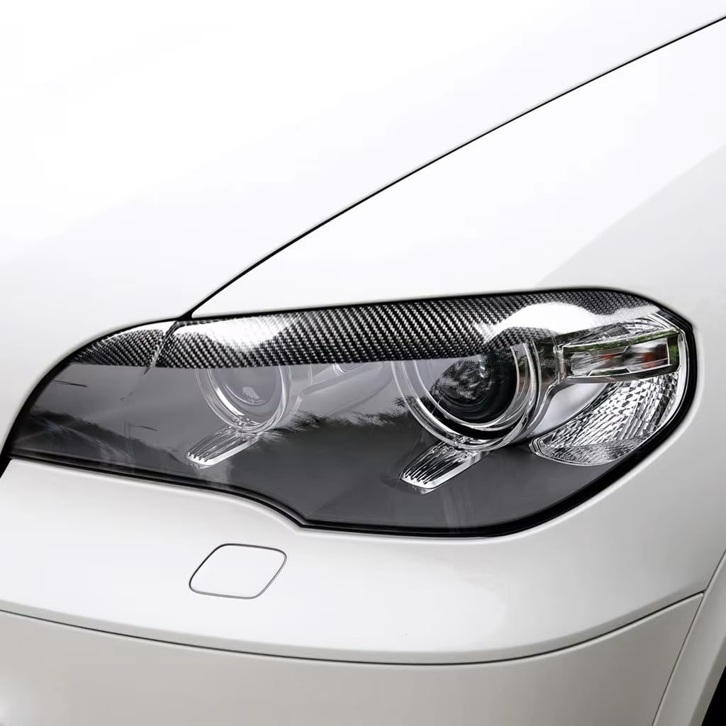 Scheinwerfer Augenbrauen Für X5 Für E70 2010-2012 Scheinwerfer Augenbraue Augenlid Wimpern Trim Automotive Außen Zubehör