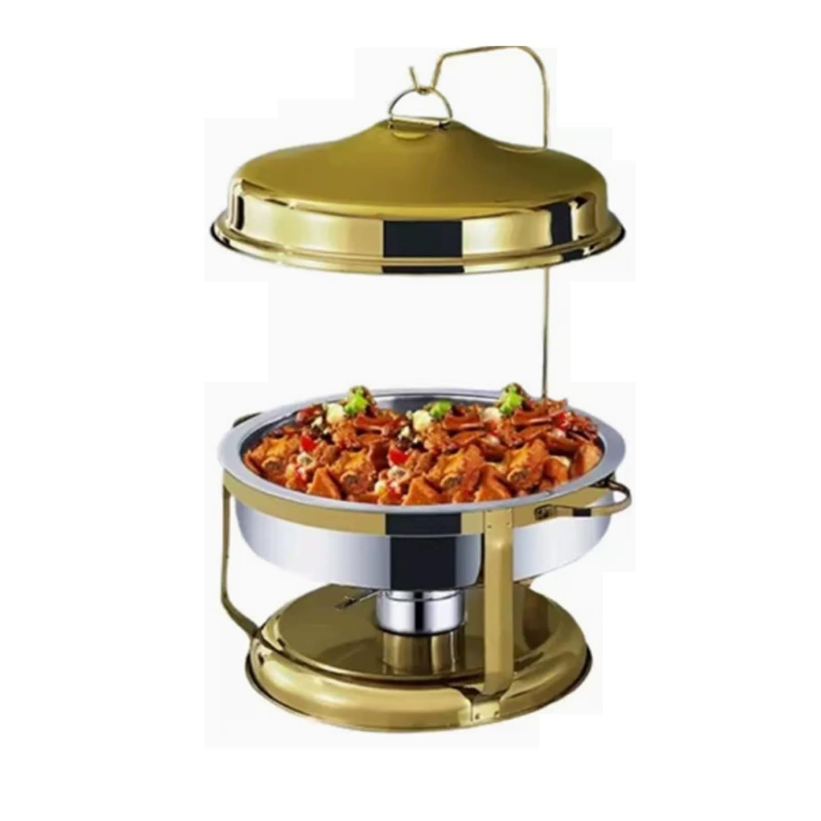 Set di Posate e scaldavivande Rotondi for Buffet | Set scaldavivande for buffet, vassoio riscaldante for intrattenimenti e catering(9l)