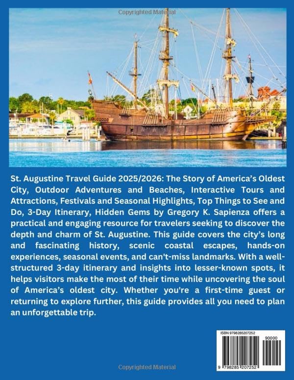 St. Augustine Travel Guide 2025/2026: The Story of America’s Oldest City,Outdoor Adventures and Beaches,Interactive Tours and Attractions, Festivals ... Itinerary,Hidden Gems. (NEW EDITION GUIDE) - Image 2