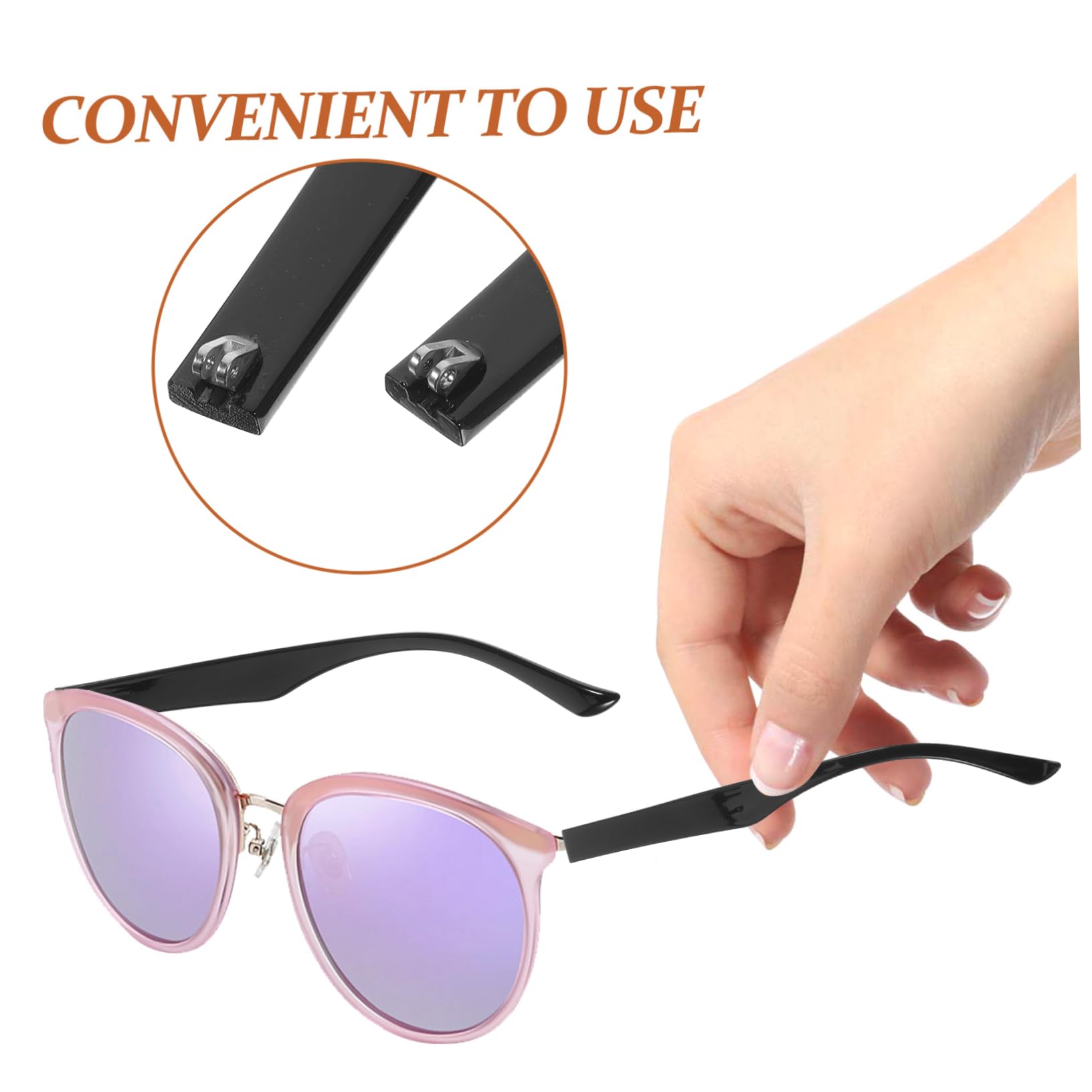 Healeved 1 Pair Glasses Accessories Sunglass Watch Glasses Arms Decor Replacement Arms for Eyeglasses Replacdment Eyeglasses Arm Glasses Arm Sleeves Ray Eyewear Eyeglasses Socks Tr90 Black