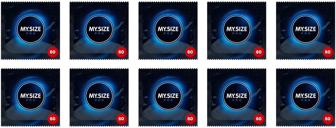 My Size Wide Condoms 60mm (Bulk Pack of 10)-Vegan, Pro 60