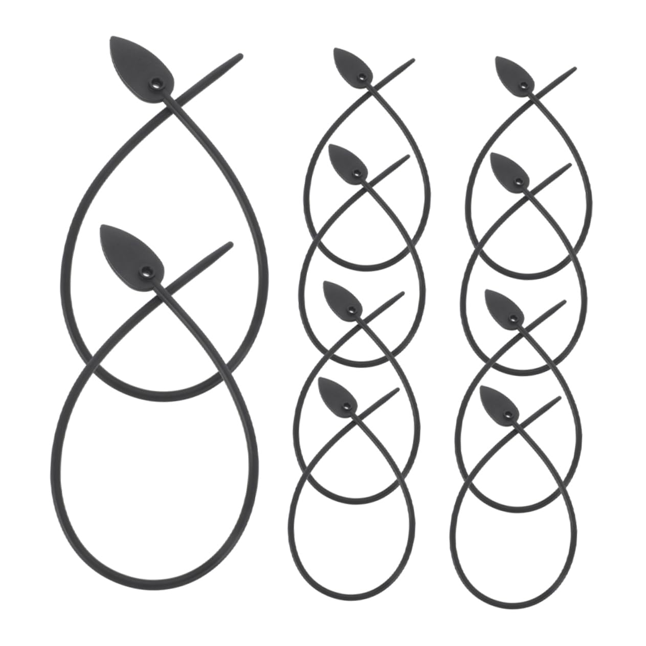 Toddmomy 3 Ensembles Attaches De Plantes Silicone Lot pour Fixation De Fleurs Et Légumes Outils De Jardinage Pratiques Et Durables 20 Pièces * 3