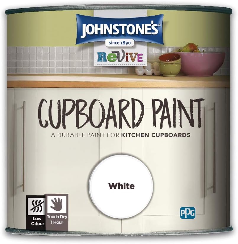 Johnstone's CUPBOARD PAINT WHITE 750ml