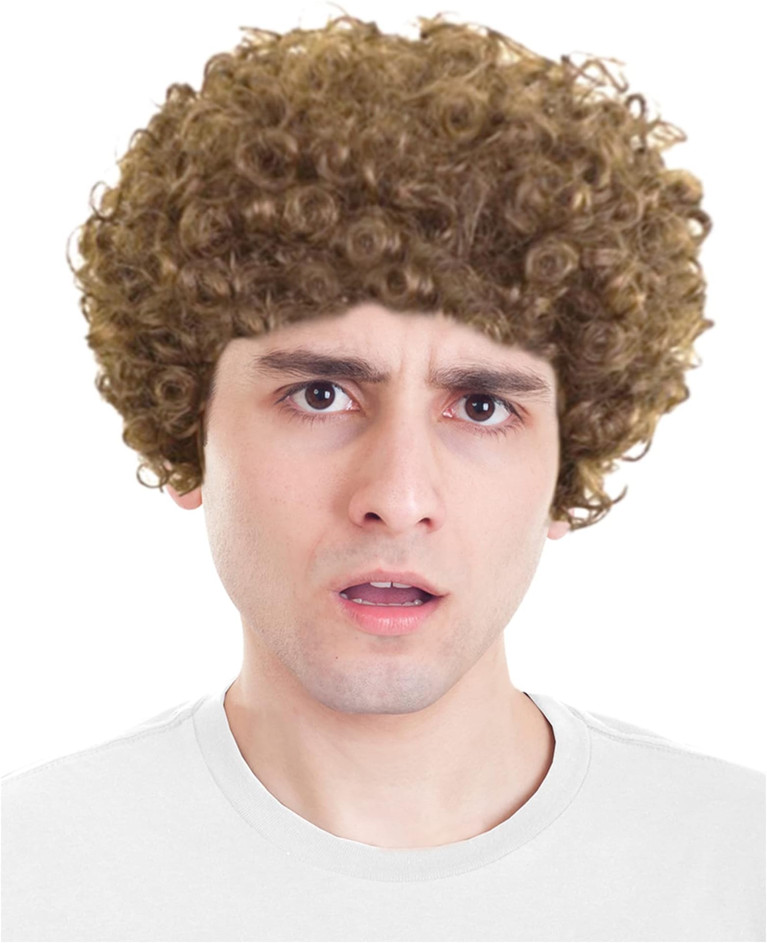 Costume AdventureLight Brown Afro Wig Buddy Brother Wig Costume Accessory - One Size