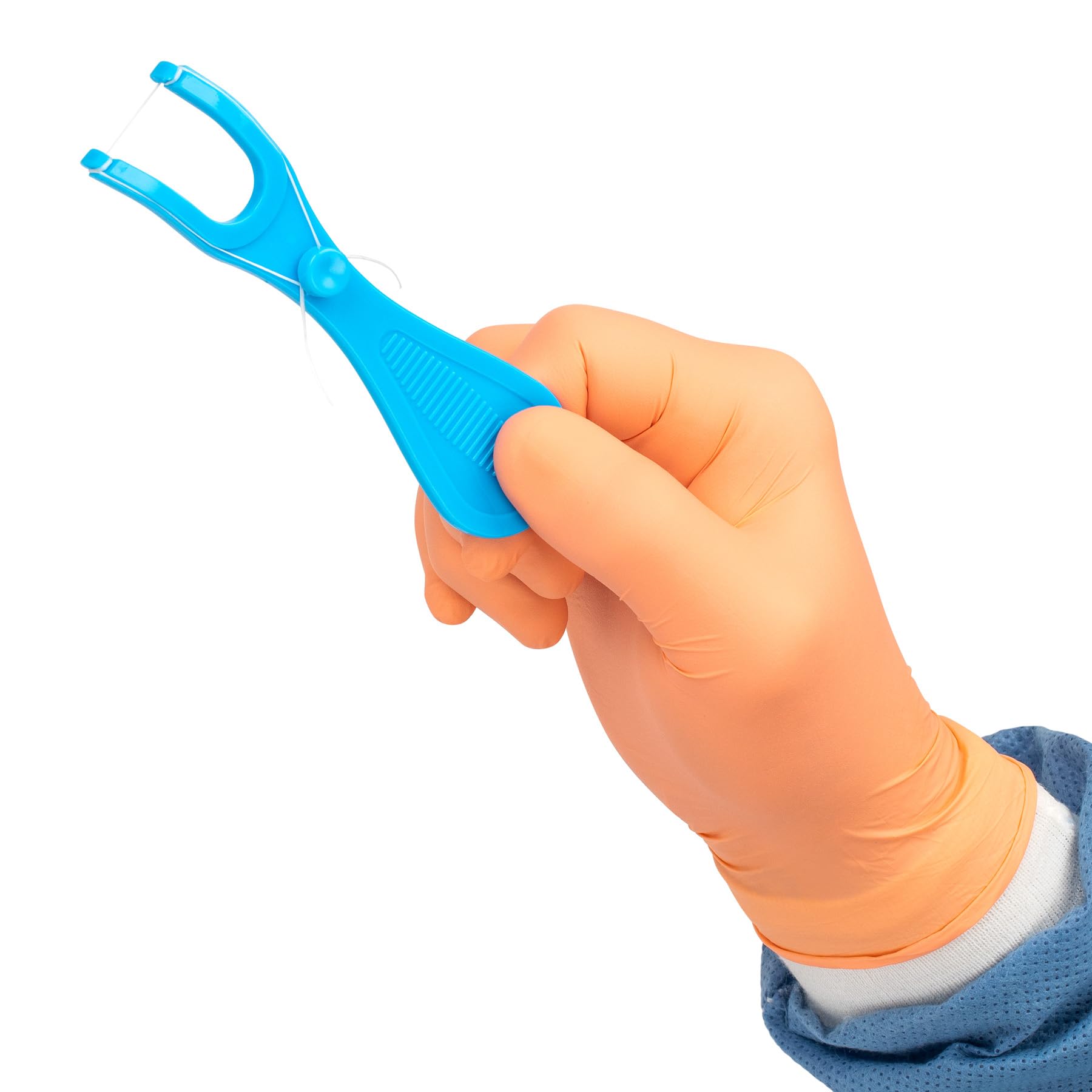 Soportes para hilo dental, envueltos individualmente, paquete de 50 unidades