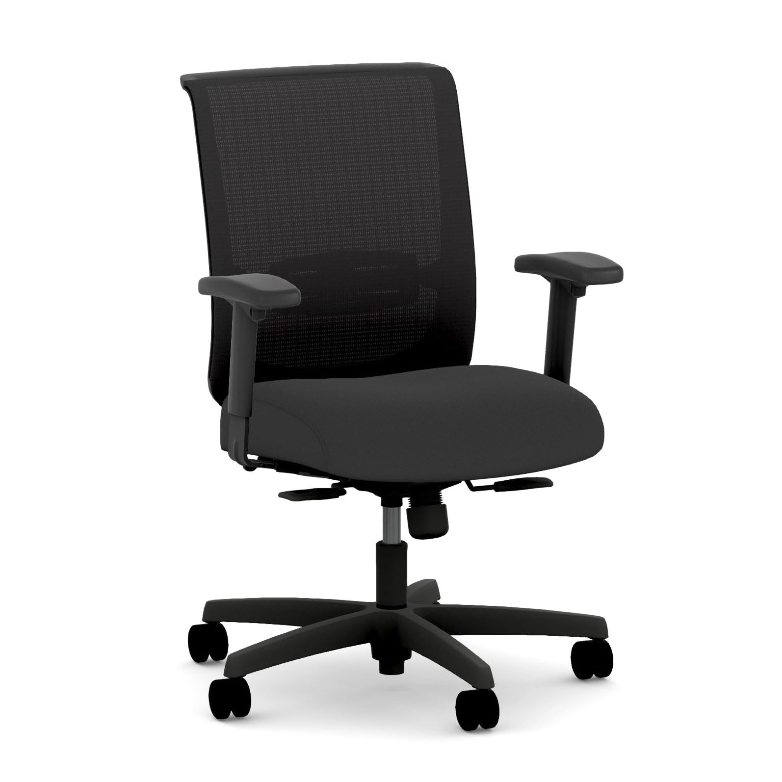 HON Convergence Office Chair, Fabric Seat, Black