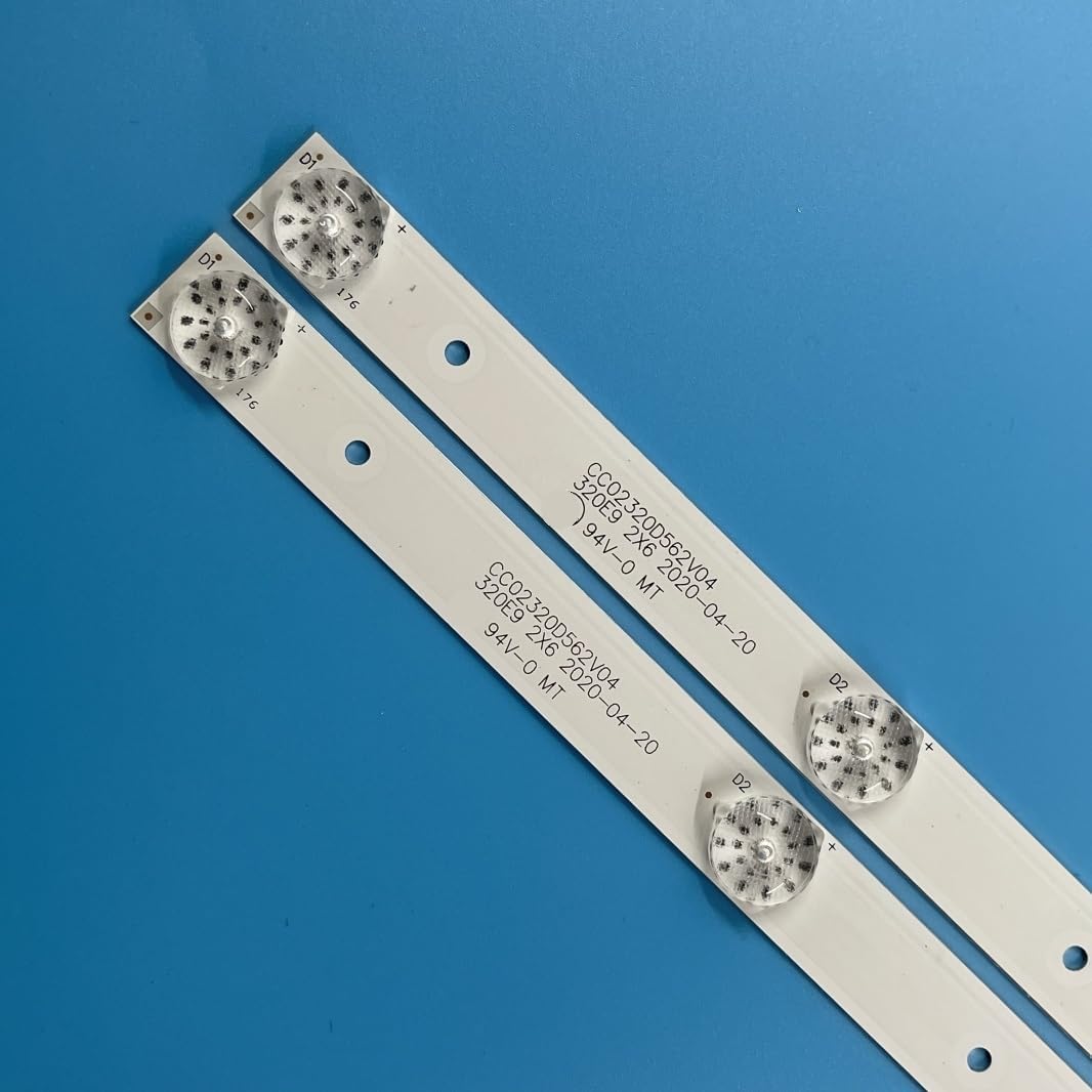 for 2 Pcs 1TV Backlight Strip CC02320D562V08 320L 320E9 2X6 6S1P 1210 CC02320D562V04 32E9 2X6 16/3/18 560 Mm