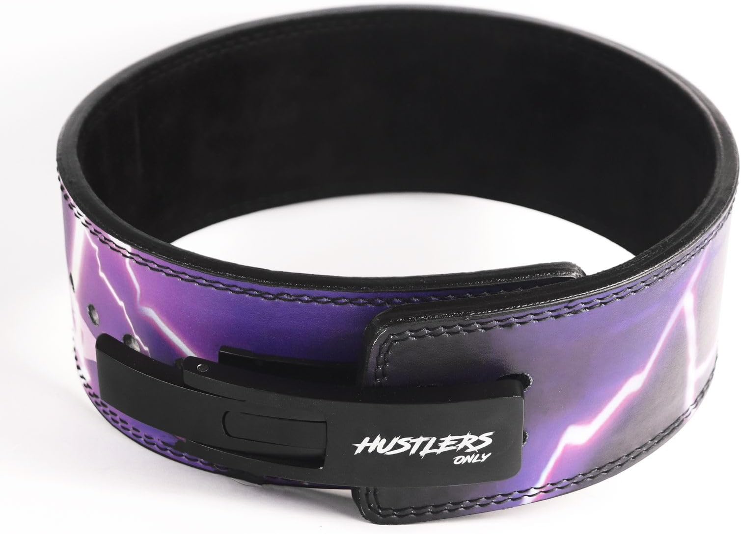 Hustlers Only Anime Lever Belt Leather Gym Belt for Deadlift, Powerlifting, and Bodybuilding, 10mm thickness for Back Support, Lifting Belt for Men and Women