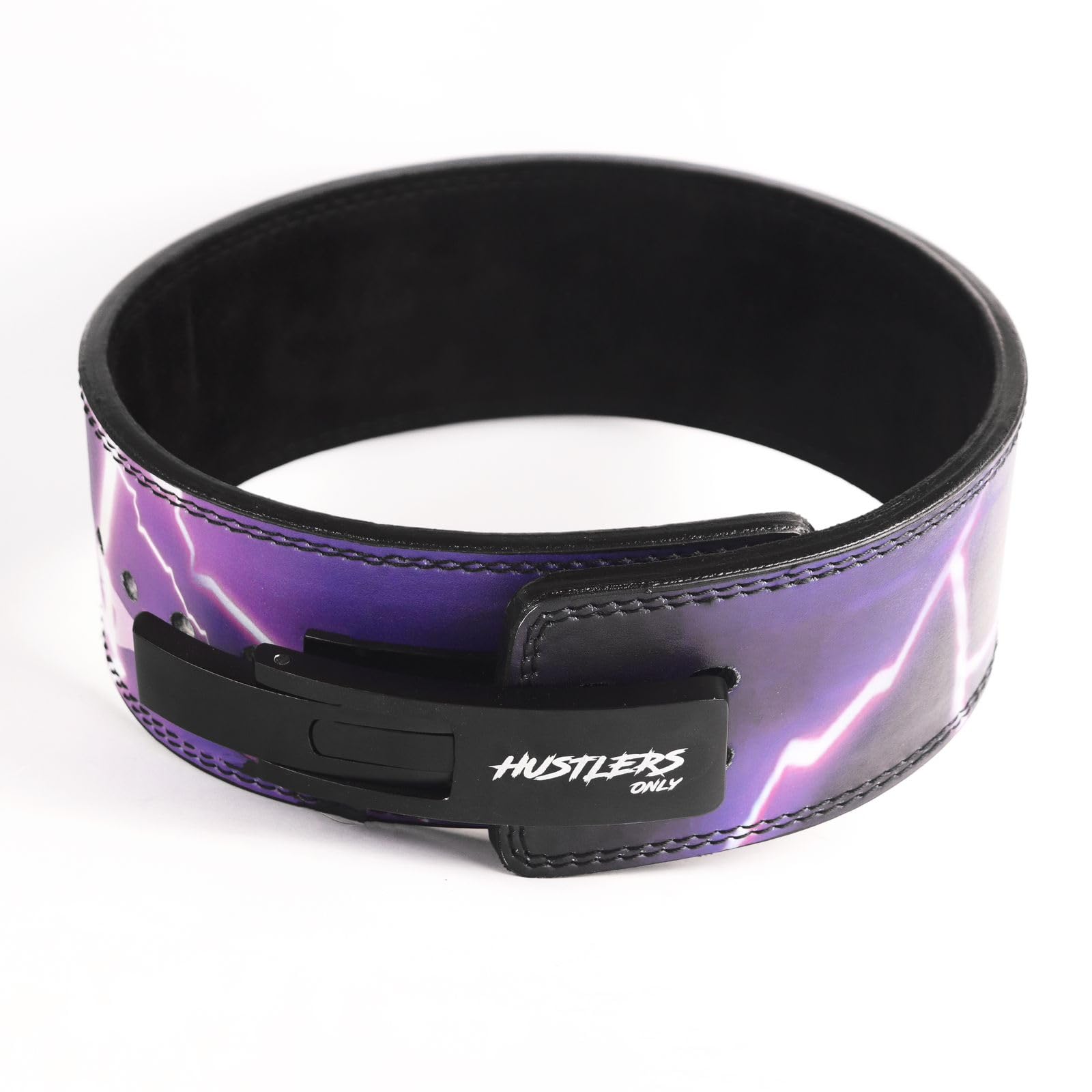 Hustlers Only Anime Lever Belt Leather Gym Belt for Deadlift, Powerlifting, and Bodybuilding, 10mm thickness for Back Support, Lifting Belt for Men and Women