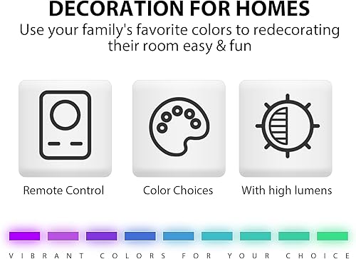 Miniatura 3 de Hurrikom Bombilla de control remoto, bombillas remotas de 5 W (A19, E26E27, equivalente a 40 W), bombilla para uso en interiores y exteriores,