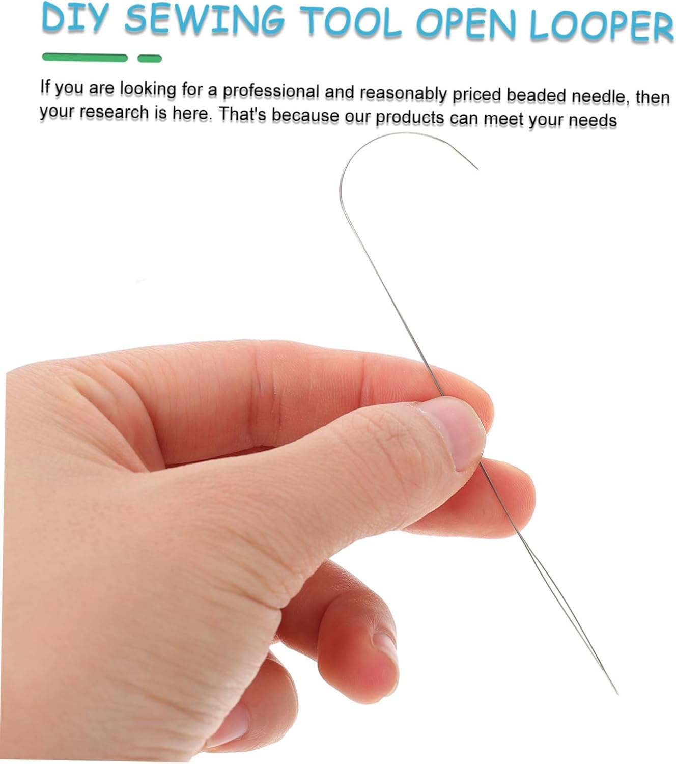Gadpiparty 4Pcs Practical Beading Needles Manual Needles for Jewelry Making Easy Bead Wearing DIY Sewing Tools for Crafts and Embroidery