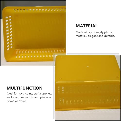 Miniatura 3 de SAFIGLE 10 Uds. para baño, hogar, maquillaje, contenedor, organizador de monedas, bandeja de plástico decorativa, almacenamiento para el hogar,