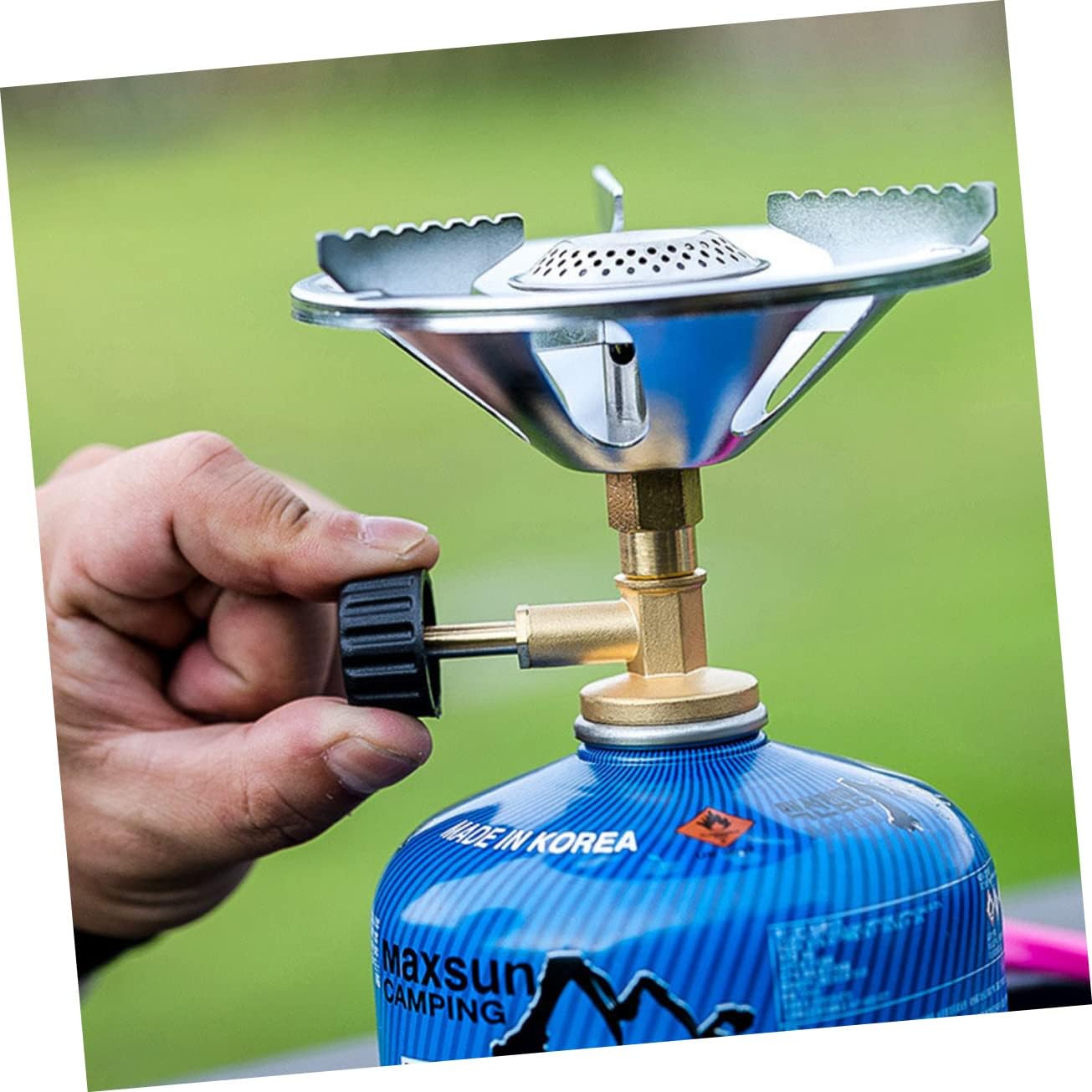 Outdoor Picnic Portable Stove Head High Efficiency Gas Burner for Camping Hiking Gear