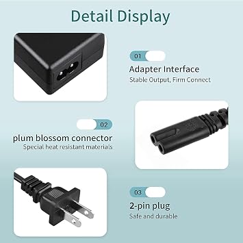 UL 42V Charger Compatible with Roinside Electric Charger, Compatible with Roinside UP2, UP6, UP6-1, UP8, U2, P1 Electric