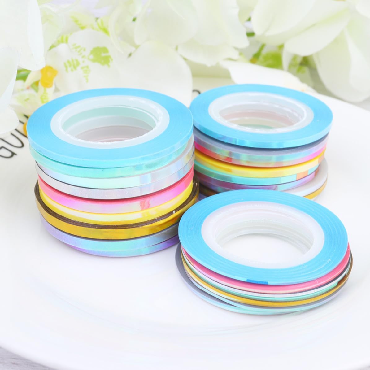 27pcs DIY Nail Art Sticker Tape Lines Paper for Hand and Toes