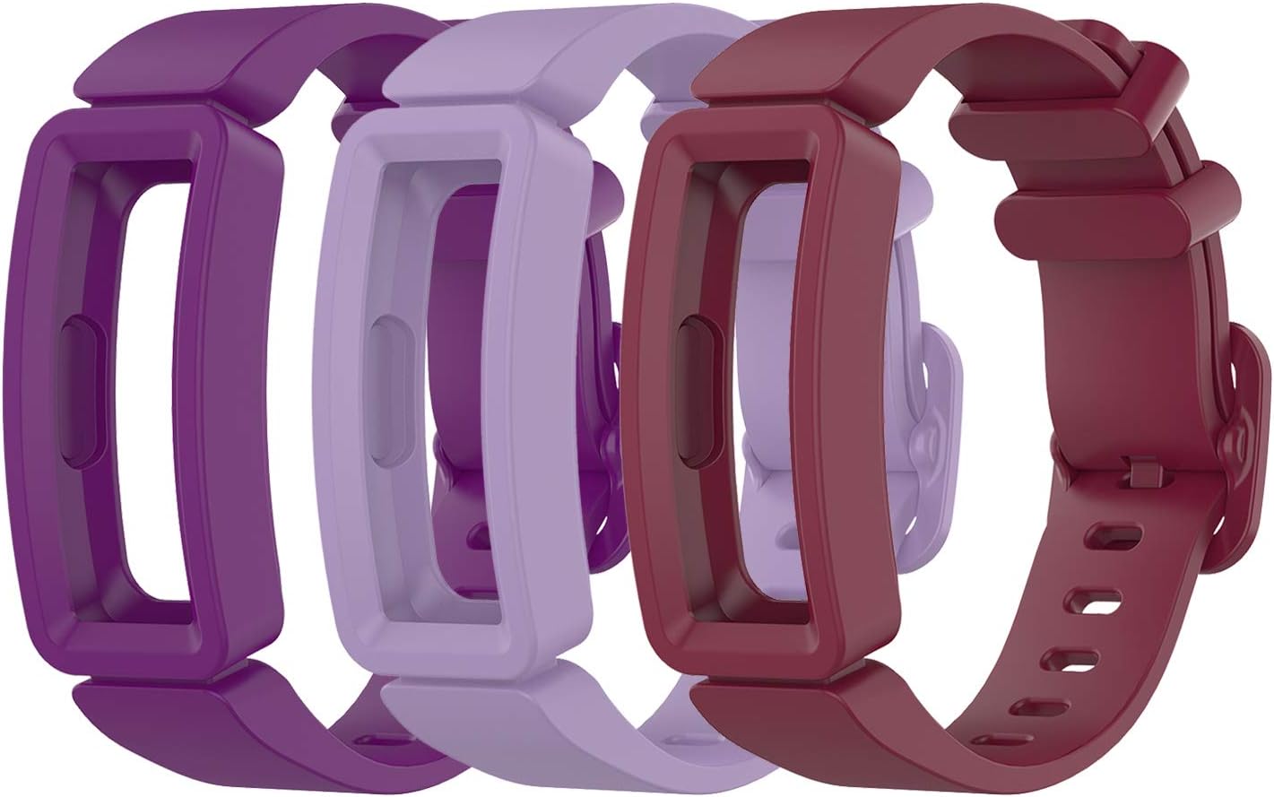 3-Pack Bands Compatible with Fitbit Ace 2 Replacement Strap for Kids
