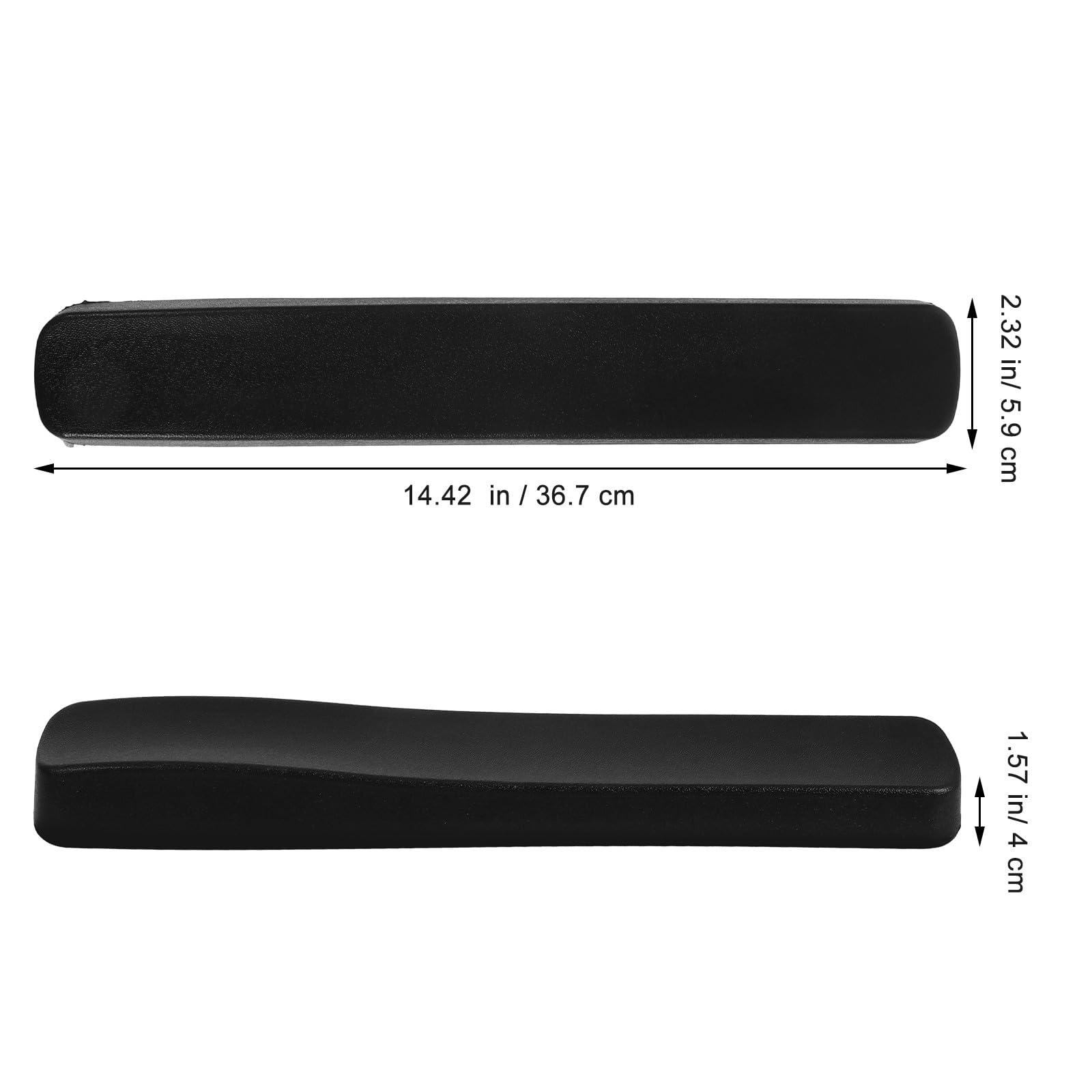 ibasenice 1par Reposabrazos para Silla de Ruedas Acolchado de Espuma Pu Cómodo Resistente al Agua y Fácil de Limpiar Almohadillas de Reemplazo Ergonómicas para Descanso de Codo Instalación