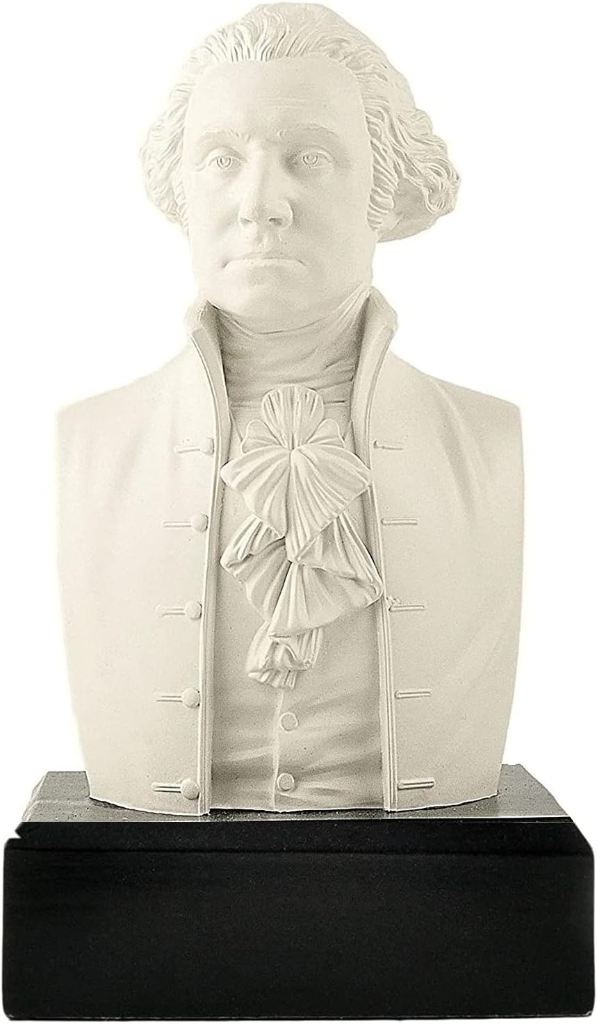 JFSM INC. President George Washington Bust Statue – Founding Father Sculpture – Patriotic American History Home or Office Decor, Great Americans Collection