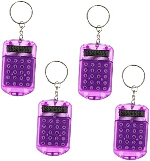 4 Pçs Calculadora De Chaveiro Calculadora De Bolso Calculadora De Escritório Calculadora De Mesa Prêmios Escolares Mini Calculadora De Chaveiro De Computador De Estudante