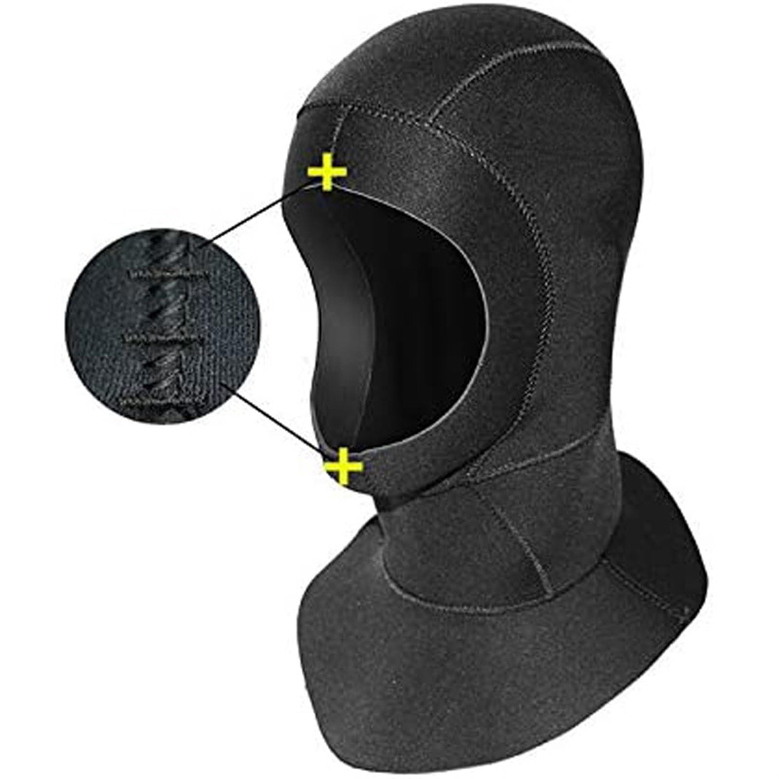 Czapka pływacka czapka z kapturem do nurkowania z akwalungiem zimna woda nurkowanie sportowa czapka wodoodporna utrzymuje ciepło (L)